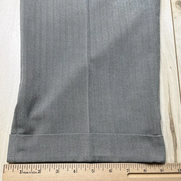Ralph Lauren Polo Golf Herringbone Silk Cotton Pants Gray Men's Size 34x30 VTG